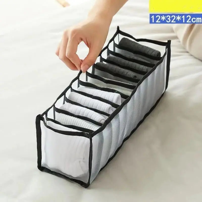 Sikunuo | Foldable Mesh Dress Organizer – Perfect Separation of Pants & Shirts