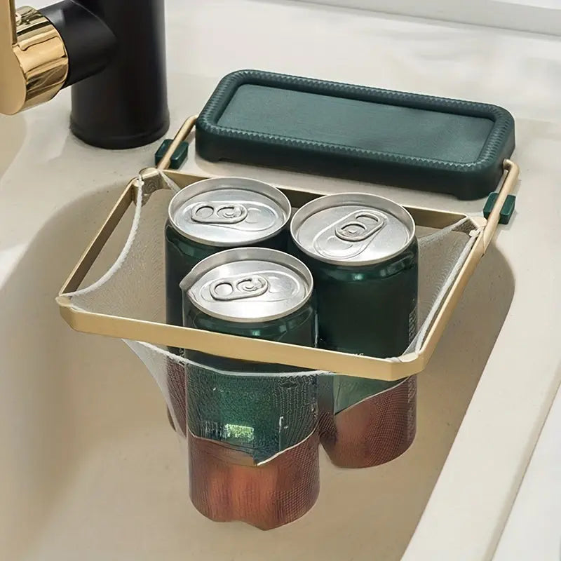 Sikunuo | Collapsible Sink Strainer with Disposable Net – Hygienic Disposal of Food Residues