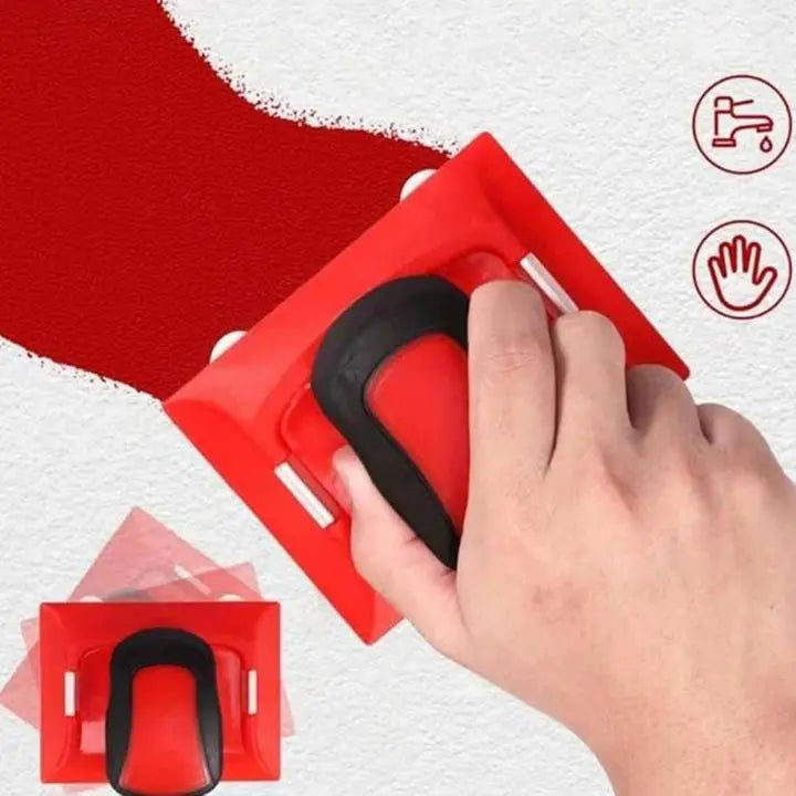Sikunuo | Paint roller with edge guide + 2 replacement pads