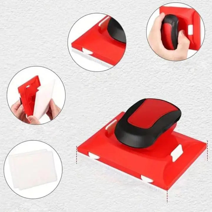 Sikunuo | Paint roller with edge guide + 2 replacement pads