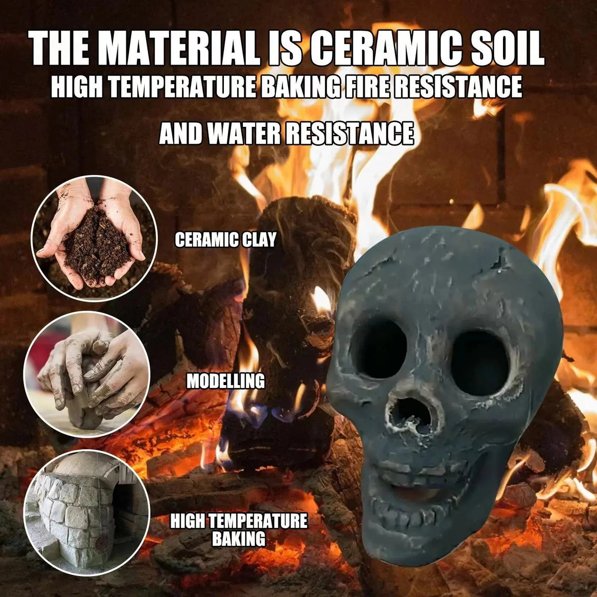 Sikunuo | Fireproof Skull Ornament