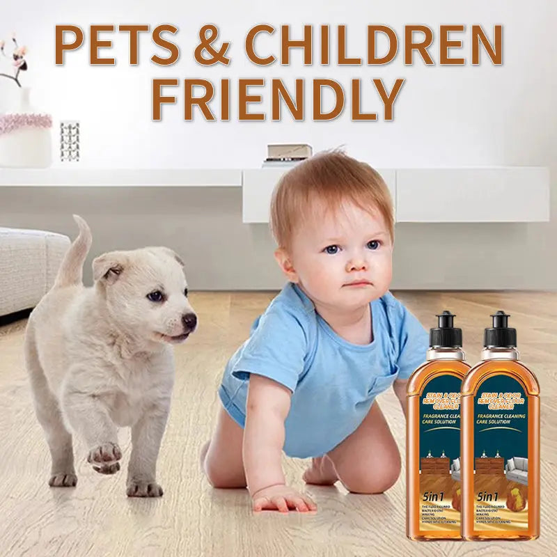 Sikunuo | Stain and Odor Remover for Wooden Floors – 5-in-1 Cleaning Solution