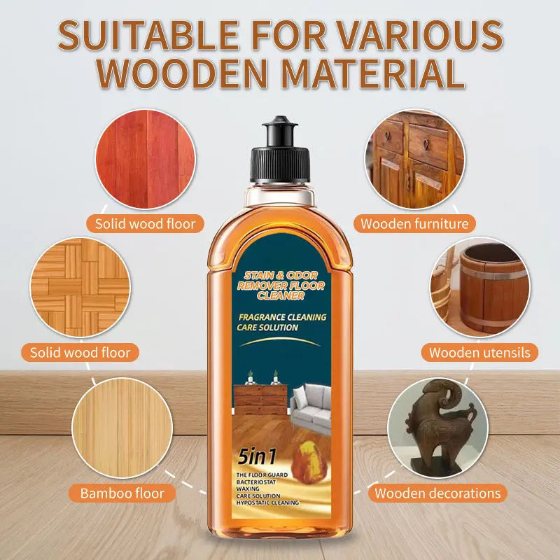 Sikunuo | Stain and Odor Remover for Wooden Floors – 5-in-1 Cleaning Solution