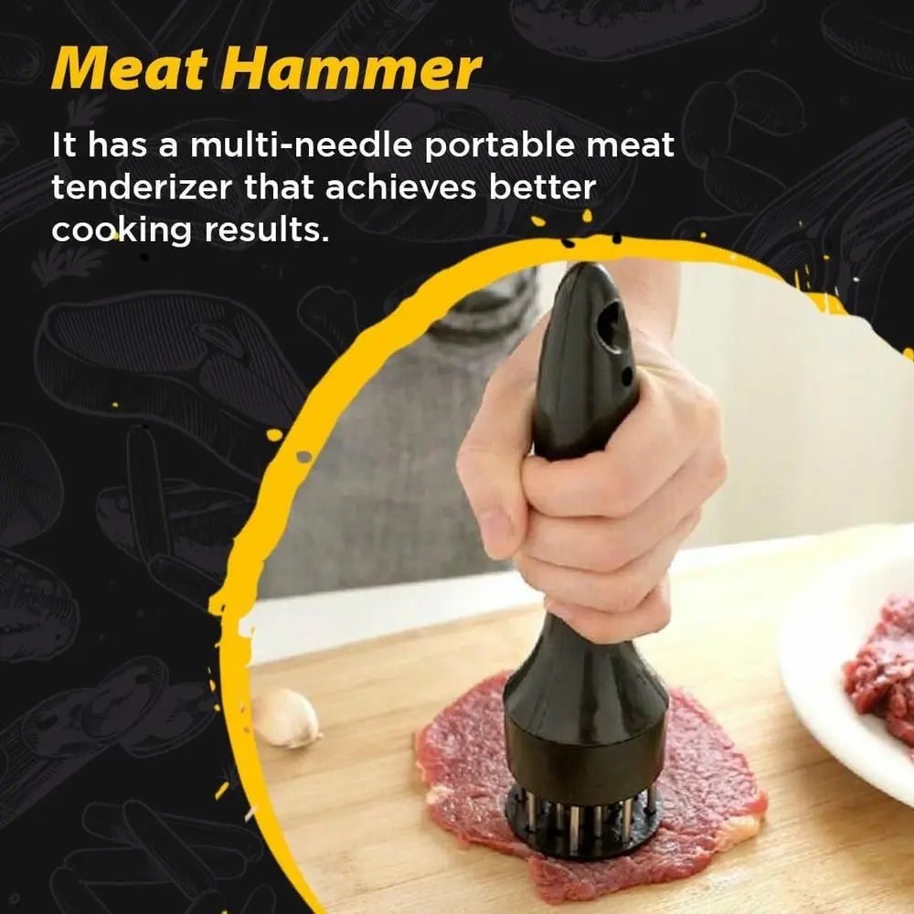 Sikunuo | Meat Tenderizer – Stainless Steel Needle Blades for more tender and faster cooked meat!