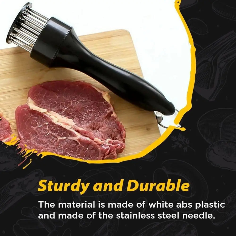 Sikunuo | Meat Tenderizer – Stainless Steel Needle Blades for more tender and faster cooked meat!