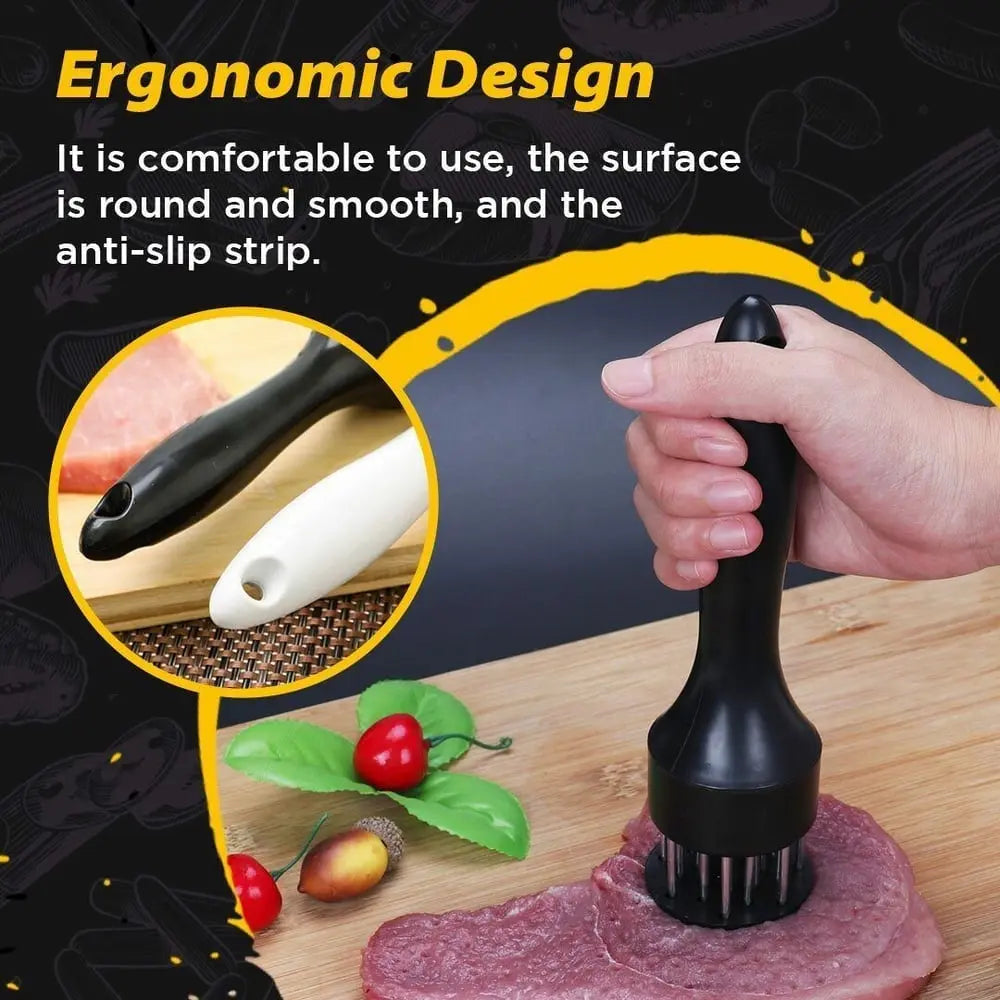 Sikunuo | Meat Tenderizer – Stainless Steel Needle Blades for more tender and faster cooked meat!