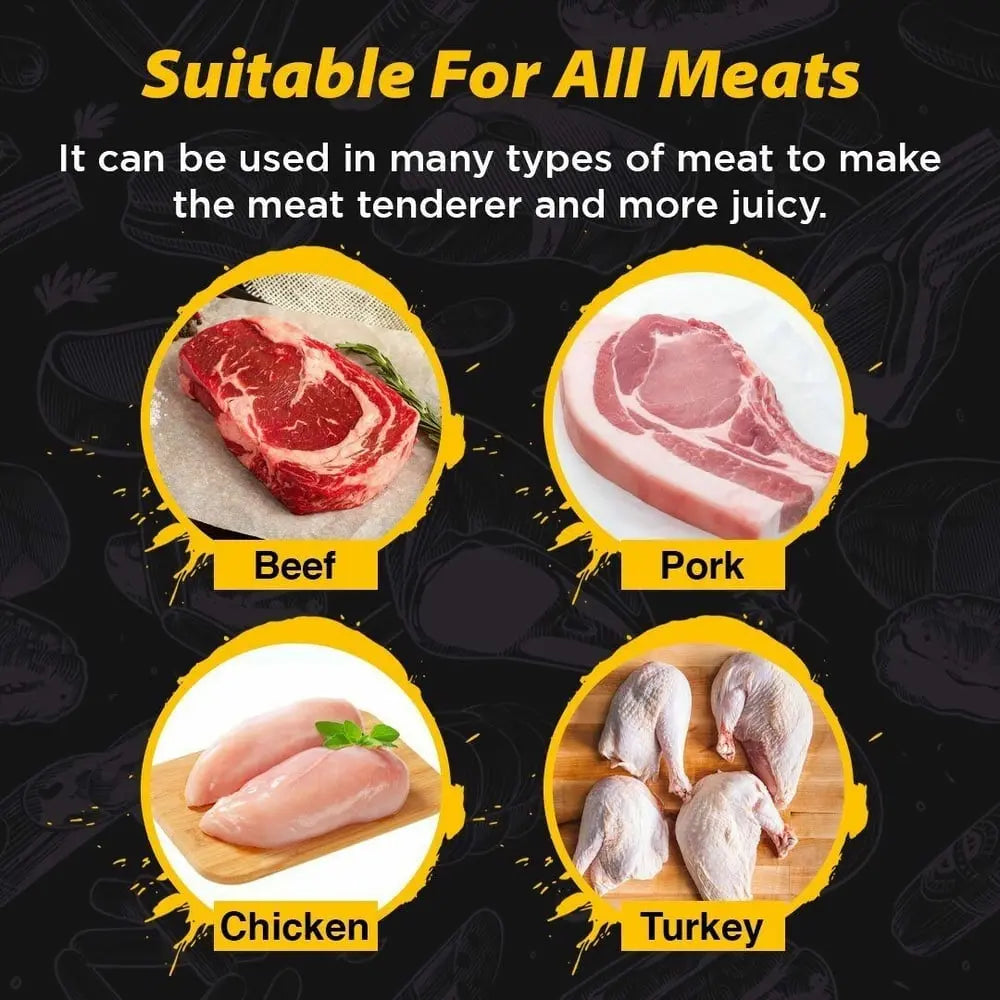 Sikunuo | Meat Tenderizer – Stainless Steel Needle Blades for more tender and faster cooked meat!
