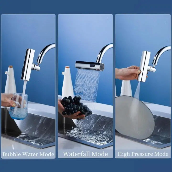 Sikunuo | Flexible waterfall kitchen faucet with multiple spray modes