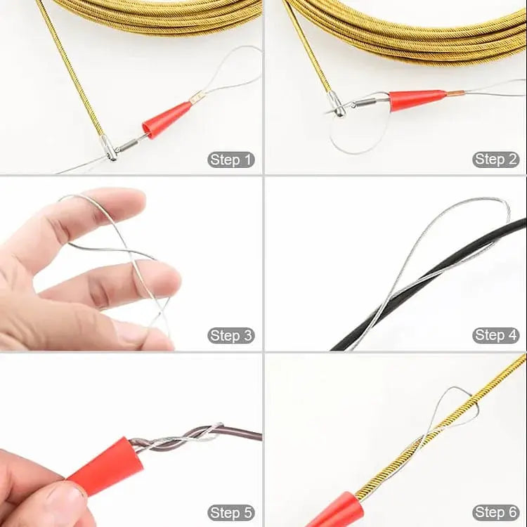 Sikunuo | Flexible pull wire for electrical and network cables