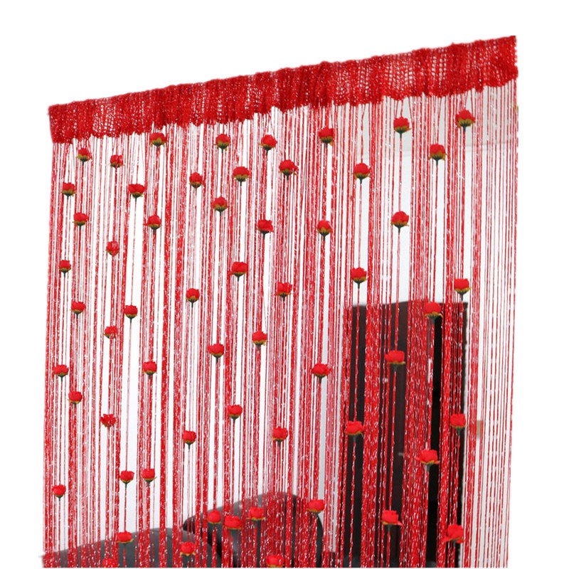 Sikunuo | Floral Decorative Hanging Room Divider Curtain