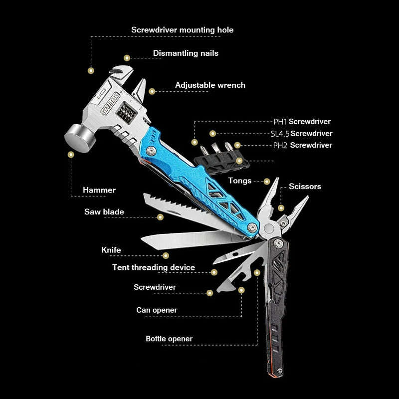 Sikunuo | Foldable Screwdriver Survival Kit Tool
