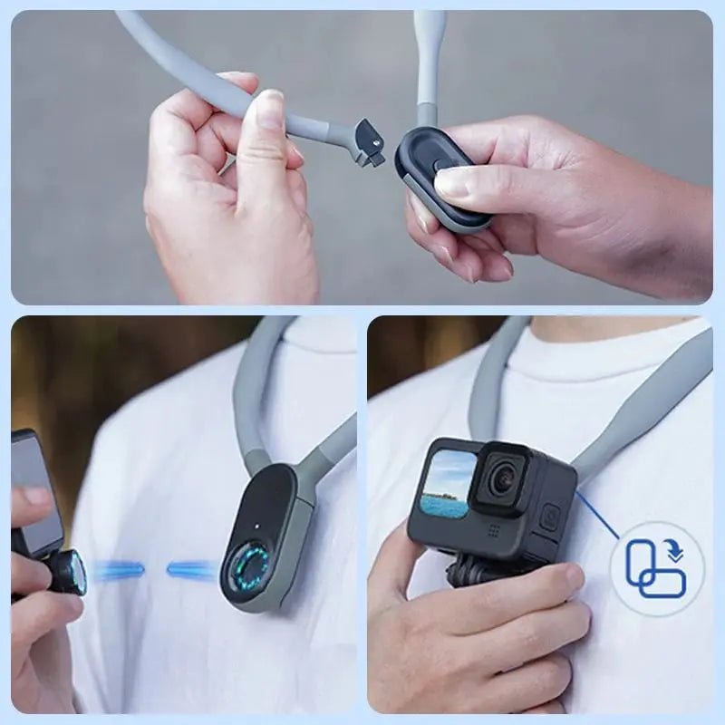 Sikunuo | Hands-free U-shaped neck holder for POV and Vlog recordings
