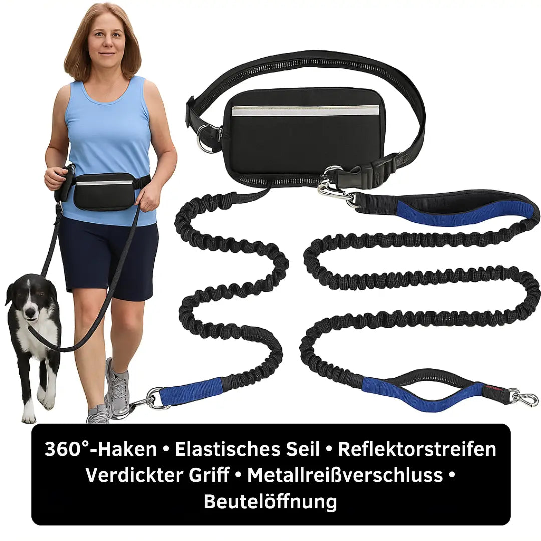 Sikunuo | Hands-free walking – with leash & bag in one