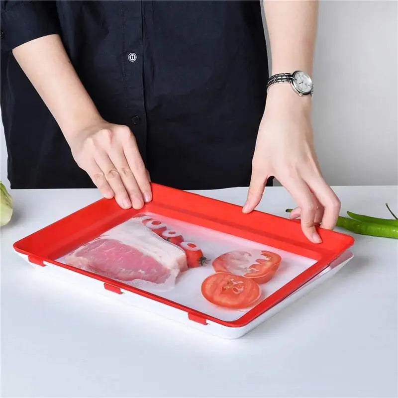 Sikunuo | Fresh container with airtight closure – Stackable storage tray
