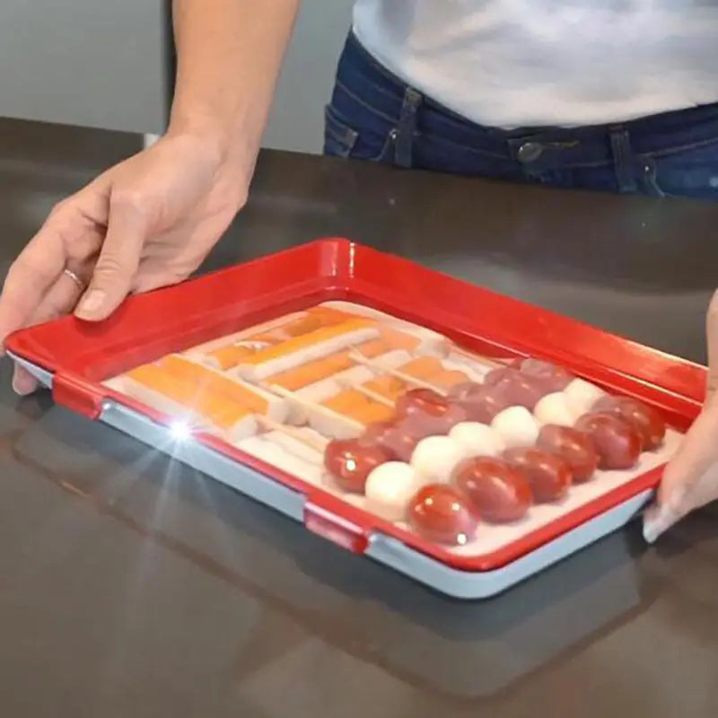 Sikunuo | Fresh container with airtight closure – Stackable storage tray