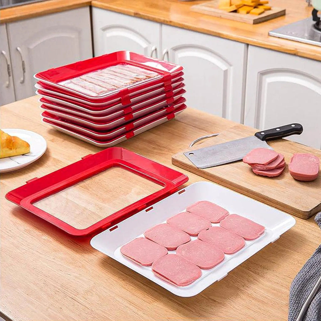 Sikunuo | Fresh container with airtight closure – Stackable storage tray