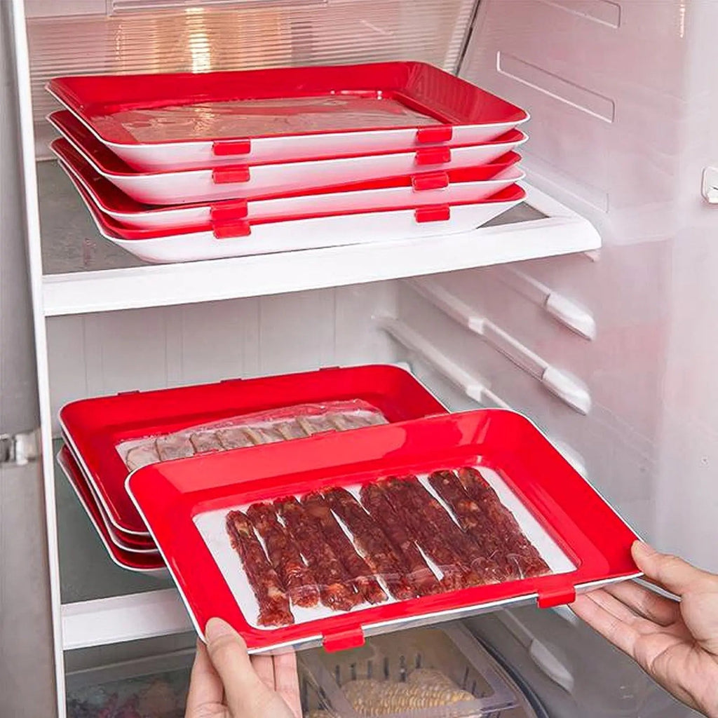 Sikunuo | Fresh container with airtight closure – Stackable storage tray