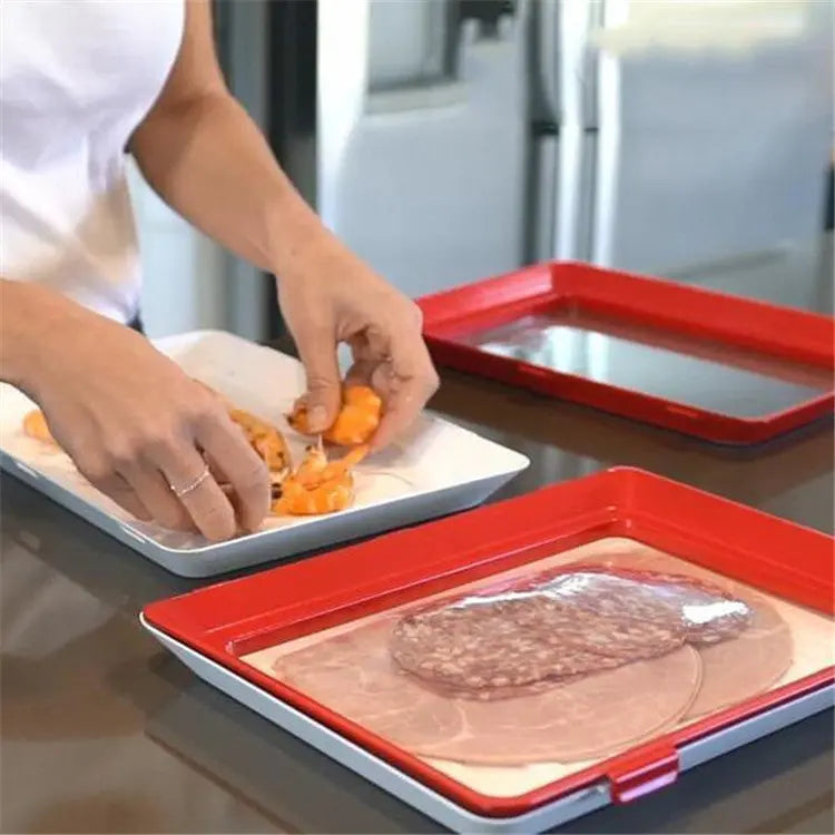 Sikunuo | Fresh container with airtight closure – Stackable storage tray