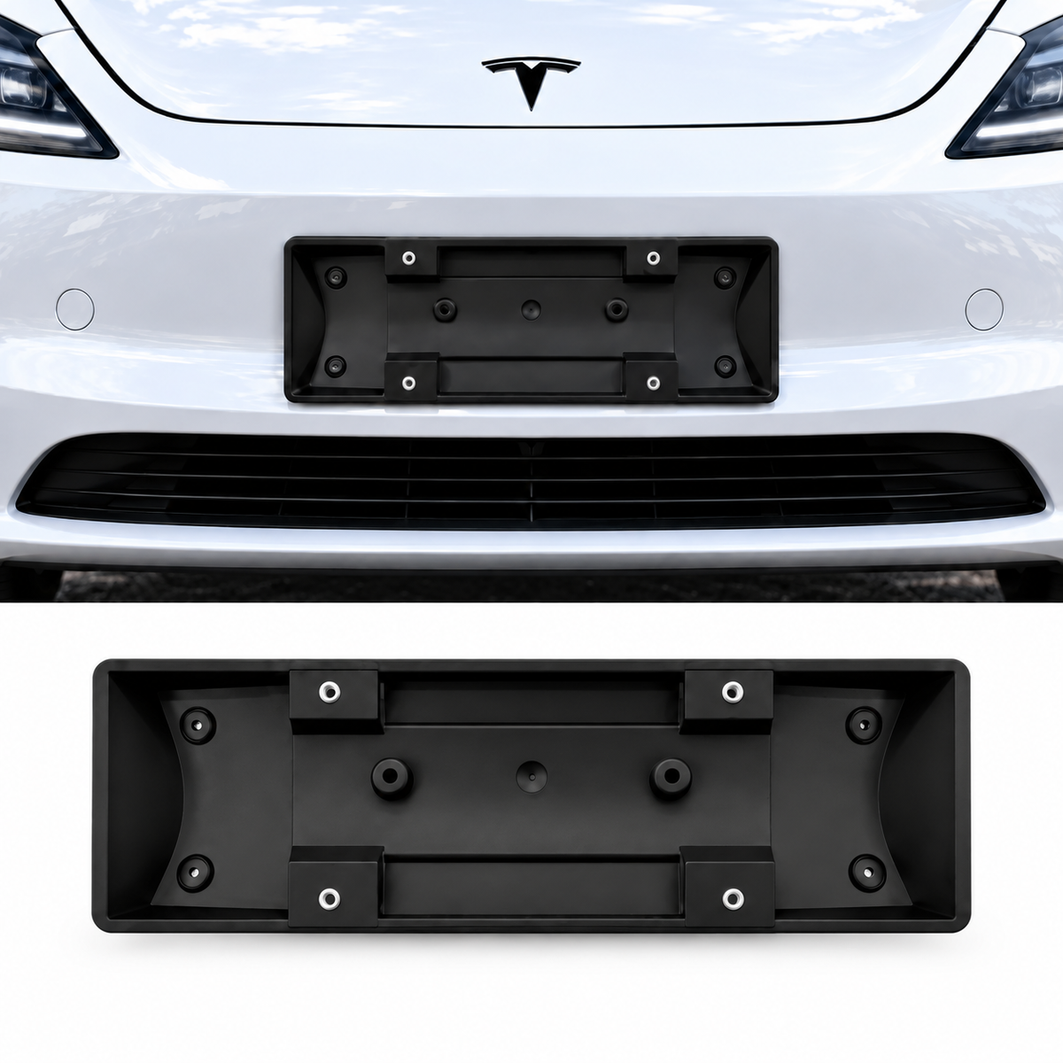 Front License Plate Bracket for Model 3 Highland 2024+ (1694552-00-C)