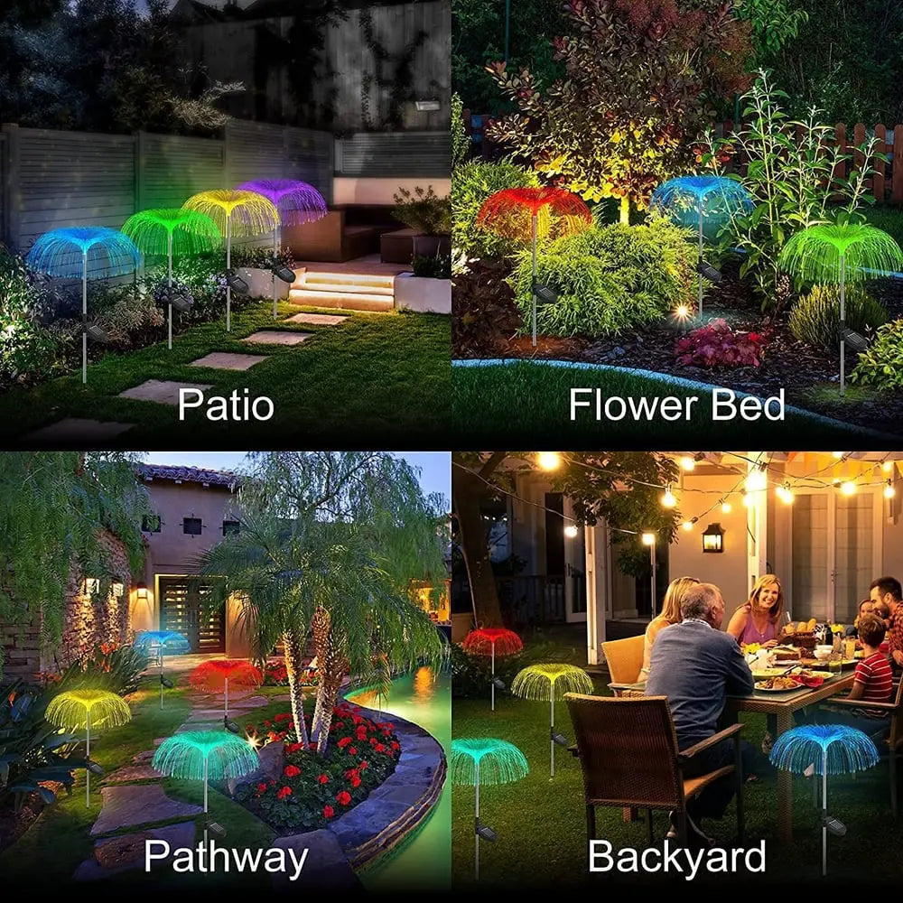 Sikunuo | Garden Solar Fireworks Lamp – Glows like a floating jellyfish