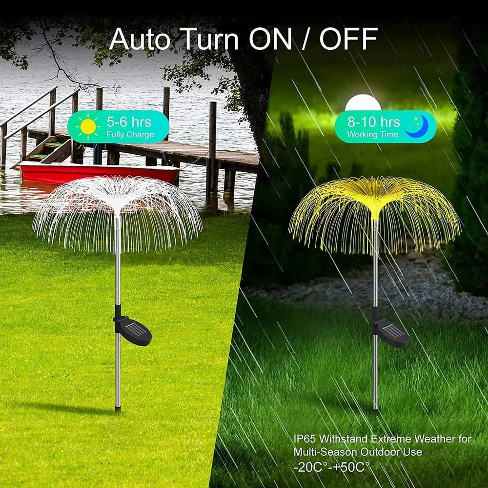 Sikunuo | Garden Solar Fireworks Lamp – Glows like a floating jellyfish