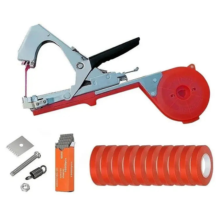 Sikunuo | Garden Plant Tying Tool Set | 10 Rolls of Tape and 10,000 Staples