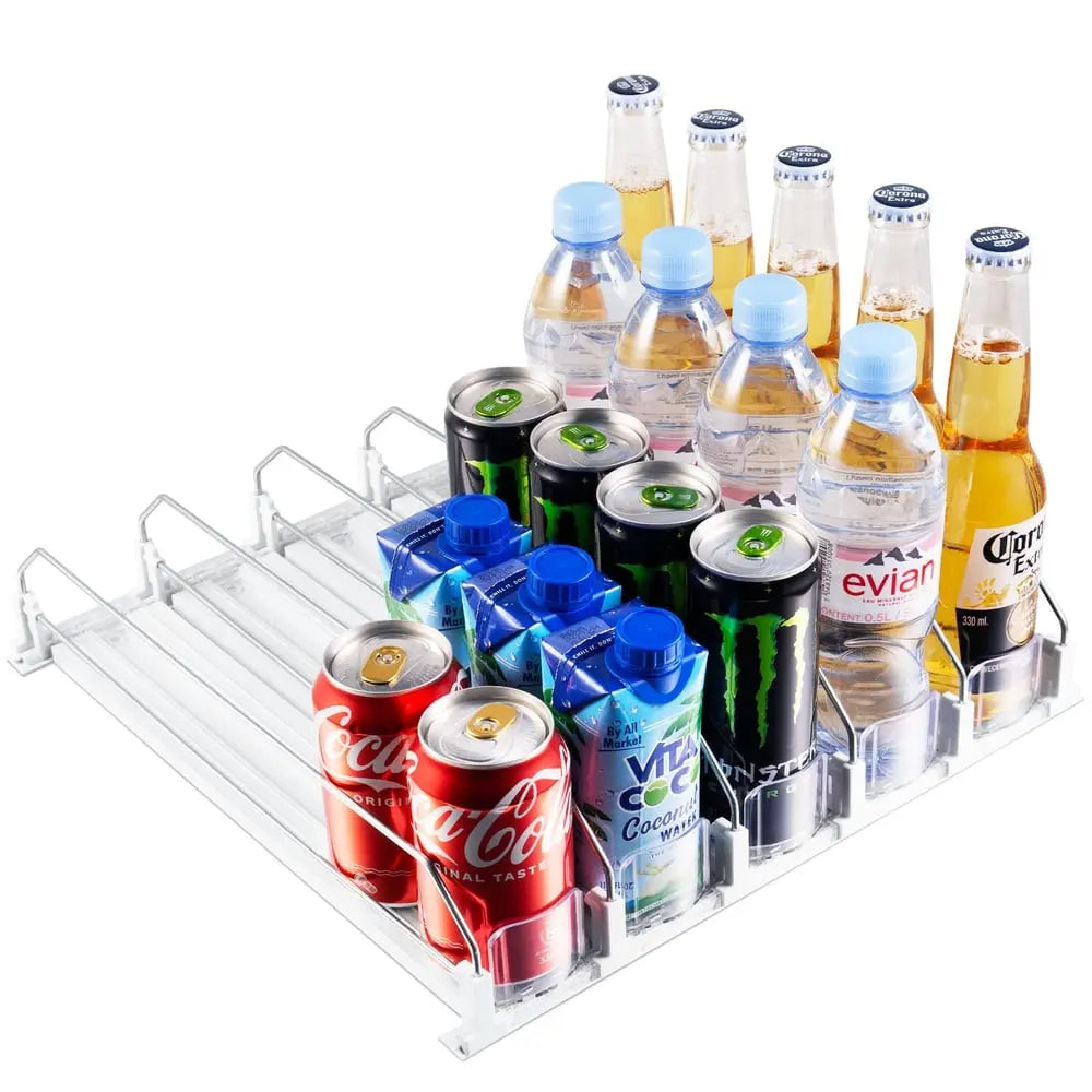 Sikunuo | Drink Organizer for Refrigerator – Adjustable with Automatic Feed