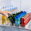 Sikunuo | Beverage Organizer with Ejection Mechanism – for Refrigerator & Pantry Shelf