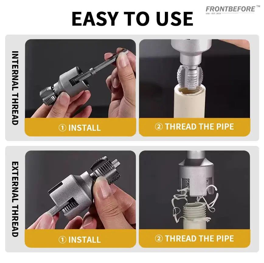 Sikunuo | Thread Cutting Tool Set – For defective pipes & new fittings