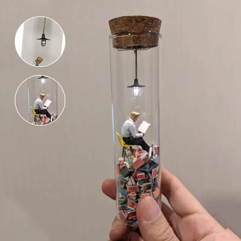 Sikunuo | Glass-Miniature-Diorama for Book Lovers