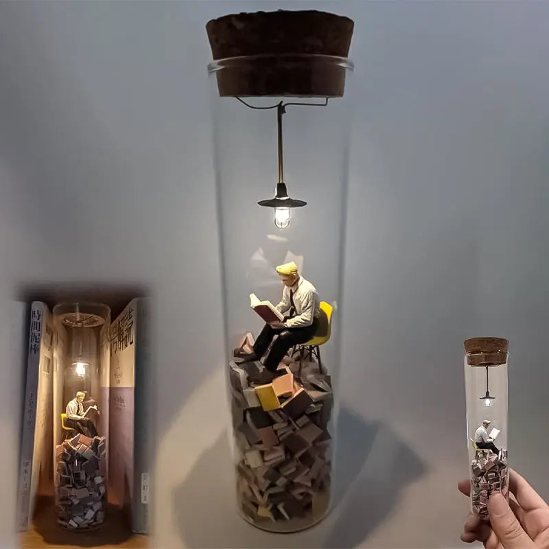 Sikunuo | Glass-Miniature-Diorama for Book Lovers