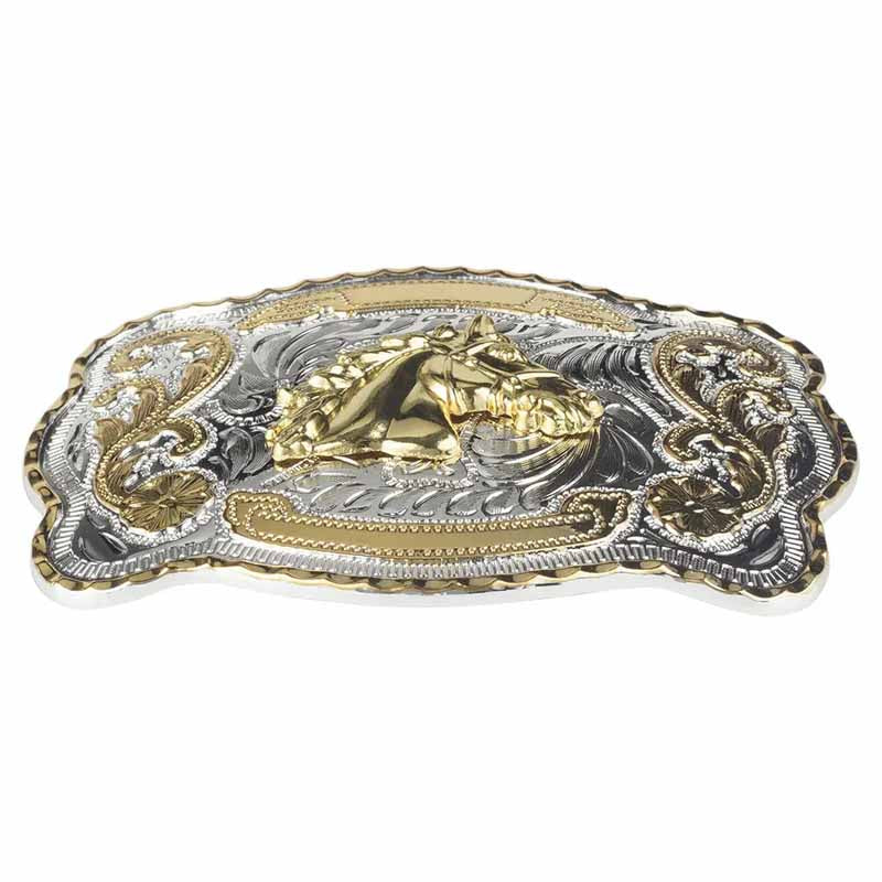 Gold Large Animal Western Belt Buckle for Men