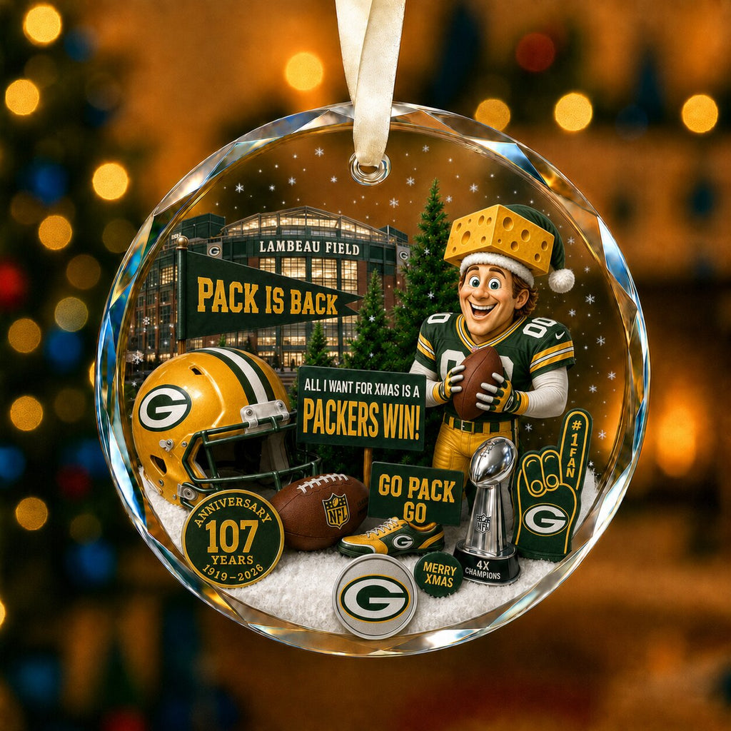 Football Team Acrylic Christmas Ornament