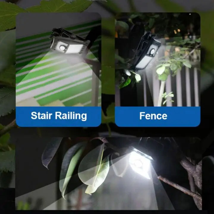 Sikunuo | Large Solar LED Outdoor Lamp – With Clip & Motion Sensor