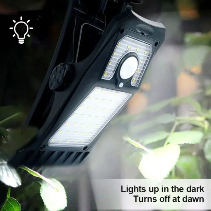 Sikunuo | Large Solar LED Outdoor Lamp – With Clip & Motion Sensor