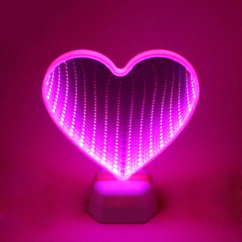 Sikunuo | Heart Mirror LED Night Lamp