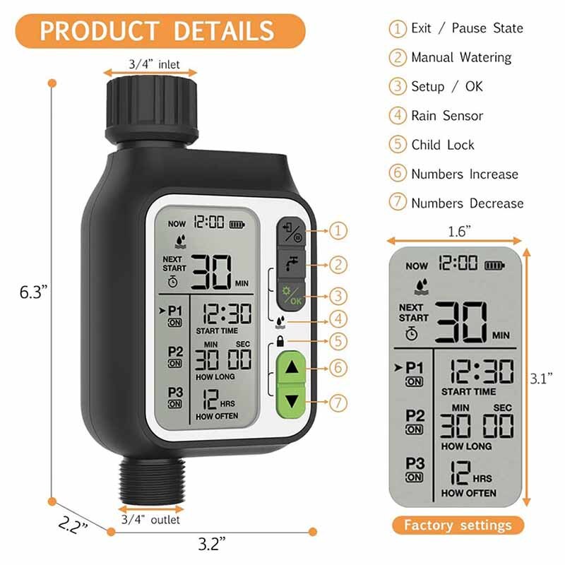 Sikunuo | Automatic Garden Watering Timer Sensor