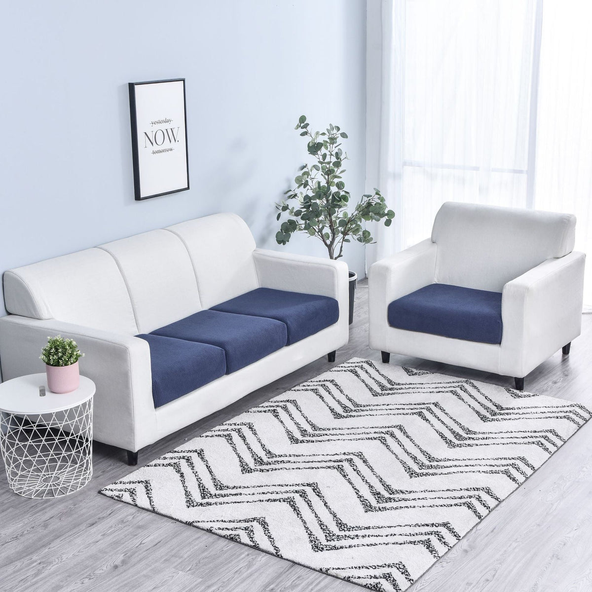 Sikunuo | Jacquard Strechable Cushion Sofa Cover