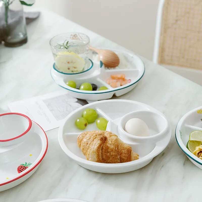 Sikunuo | Breakfast Combo Nordic Ceramic Plate