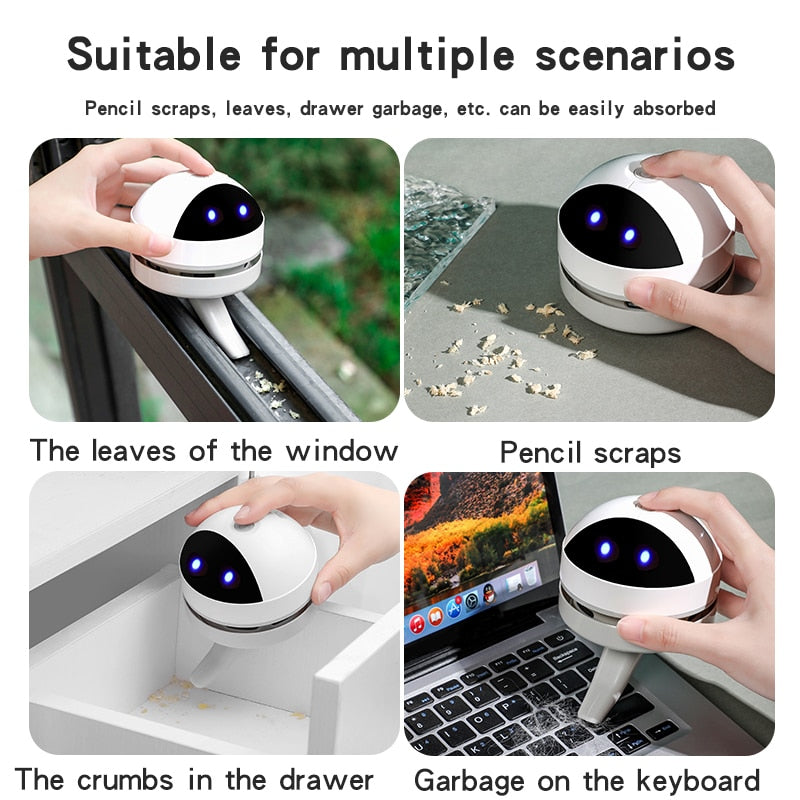 Sikunuo | USB Charging Mini Vacuum Cleaner