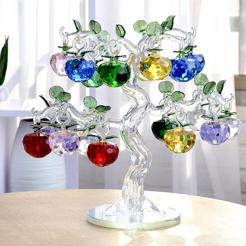 Sikunuo | Elegant Crystal Apple Tree Home Decor