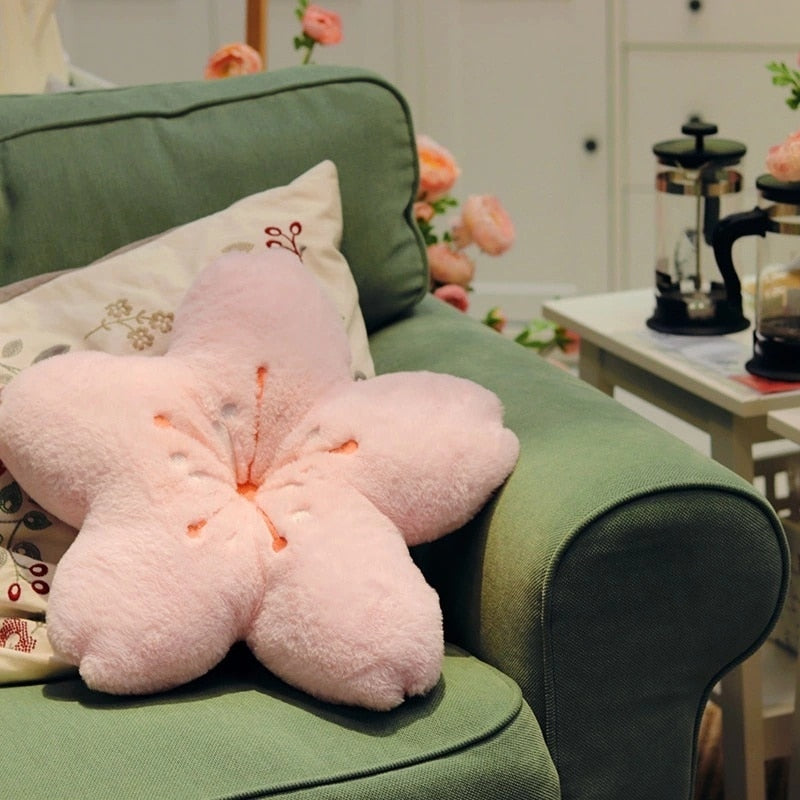 Sikunuo | Colorful Cherry Flower Seat Cushion Pillow