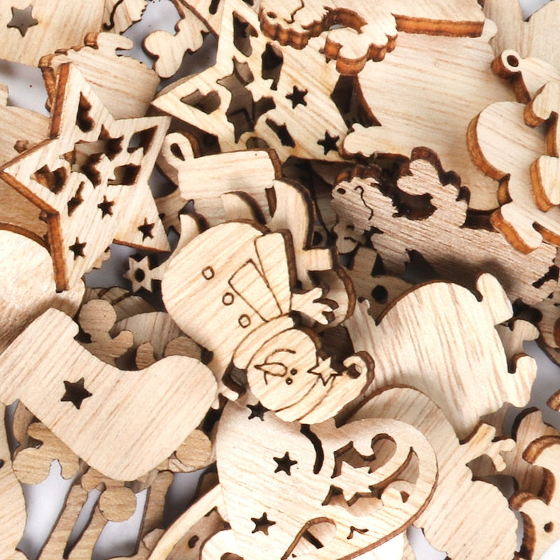 Sikunuo | Wooden Winter Happy Christmas Ornaments