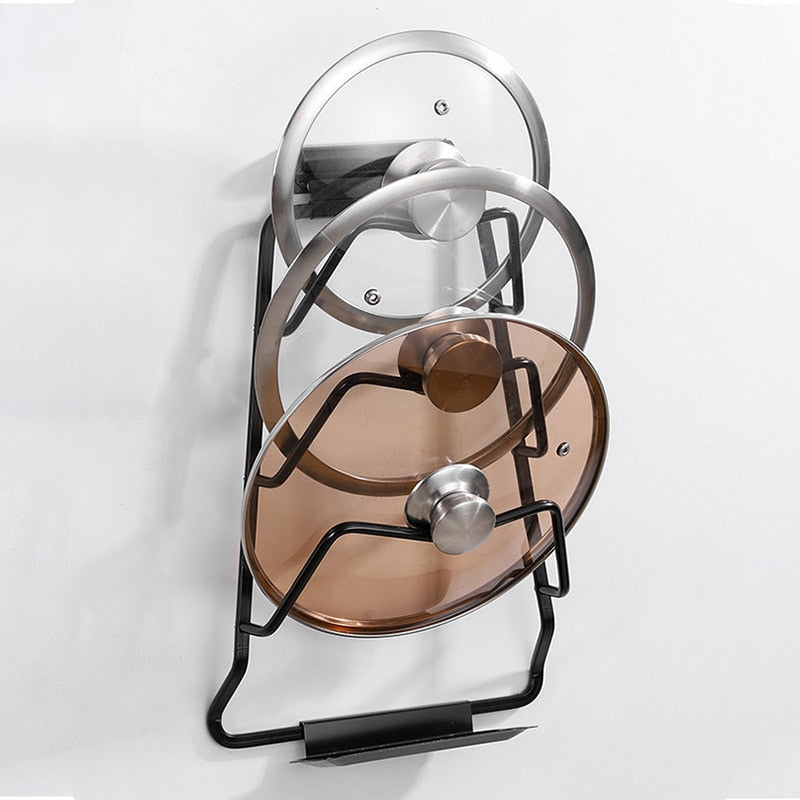 Sikunuo | Wall-Mounted Extreme Pot Lid Holder Rack
