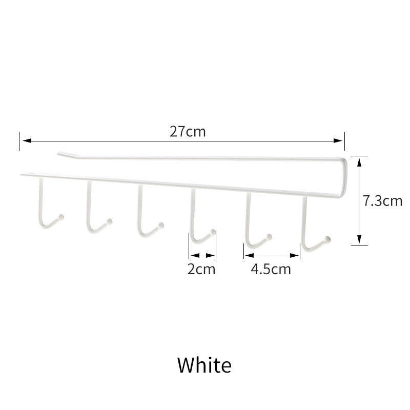 Sikunuo | Kitchen Under Cabinet Organizer Hook Rack