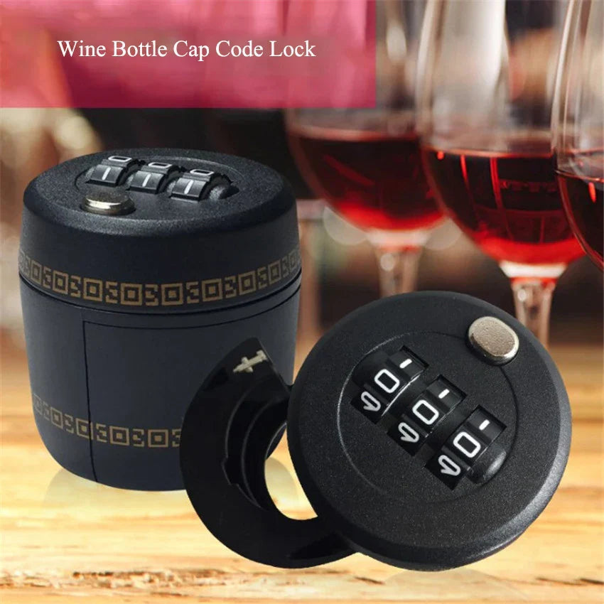 Sikunuo | Drink Safe Reusable Childproof Password Lock Wine Bottle Stopper