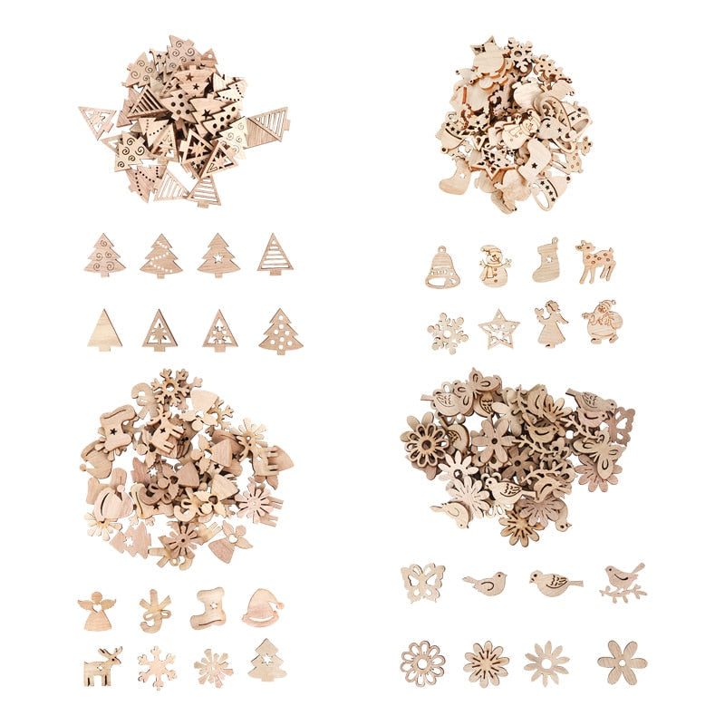 Sikunuo | Wooden Winter Happy Christmas Ornaments