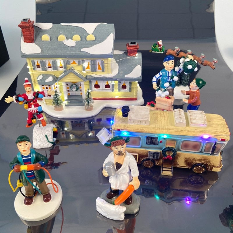 Sikunuo | Miniature Christmas House Desktop Decor