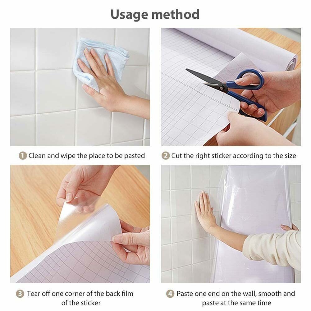 Sikunuo | Splash Proof Transparent Wall Protector Sticker