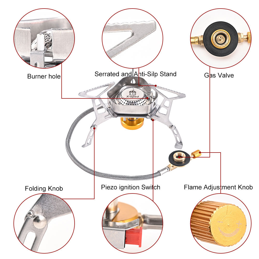 Sikunuo | Windproof Outdoor Camping Gas Stove